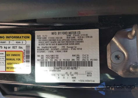2018 Ford Fusion Hybrid Se from USA, damaged, VIN 3FA6P0LU7JR146987